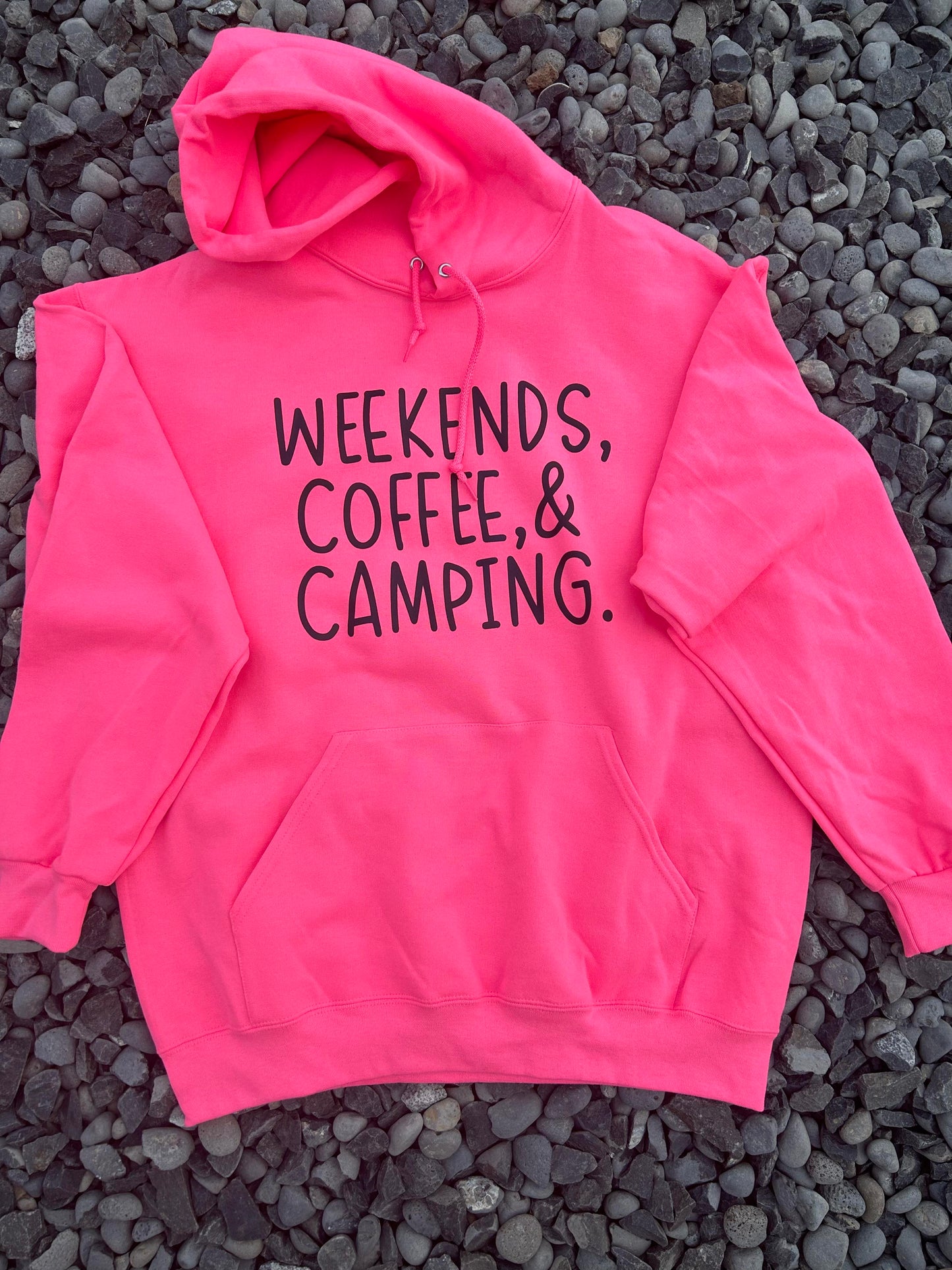 Weekends coffee and camping hoodie
