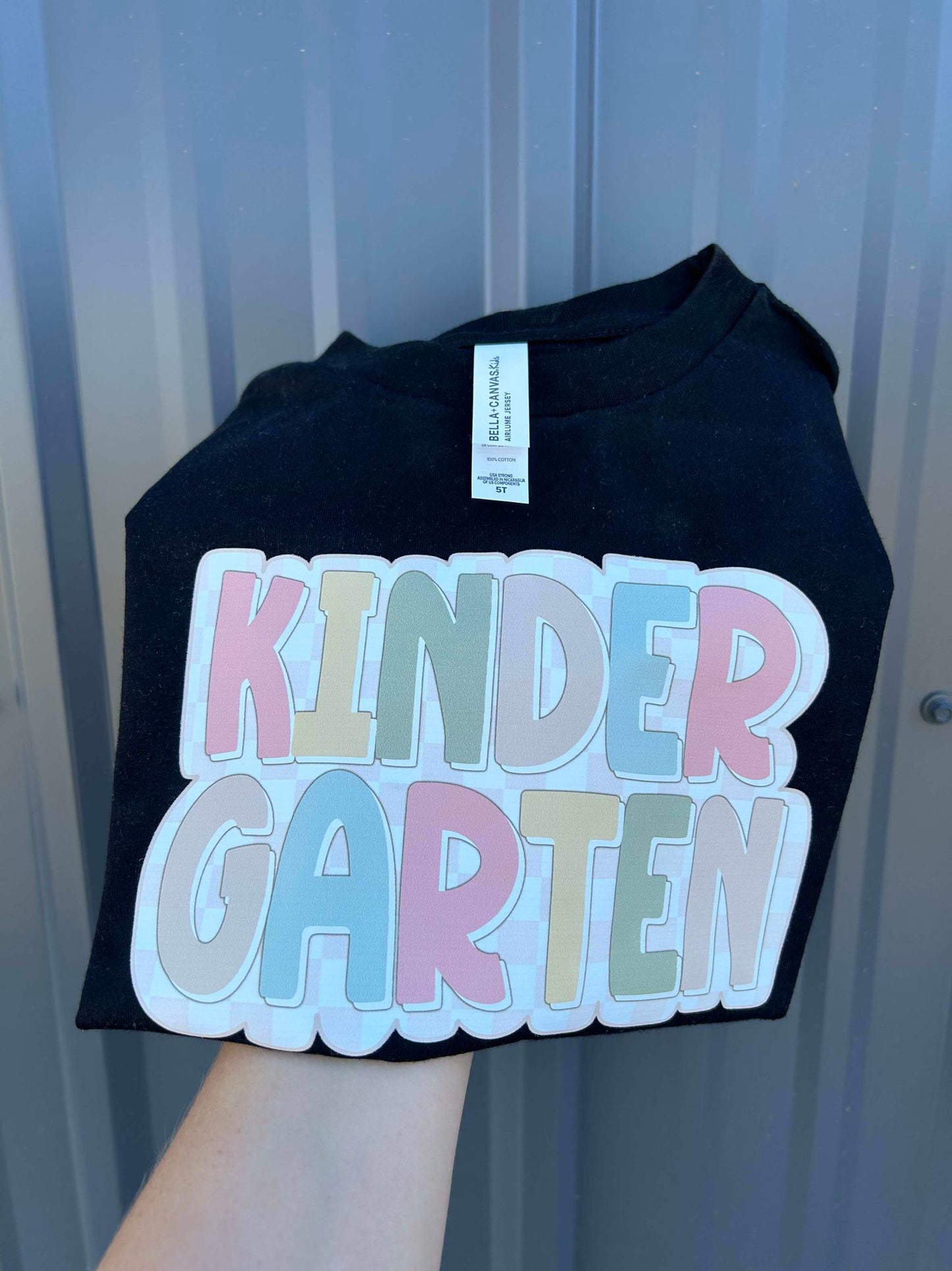 toddler, youth back to school shirt girls checkered - more grades