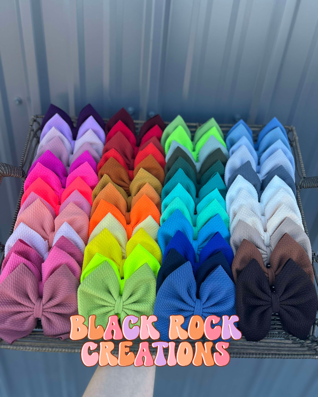 ALL Solid color 4 or 5 inch bows - 50 colorS