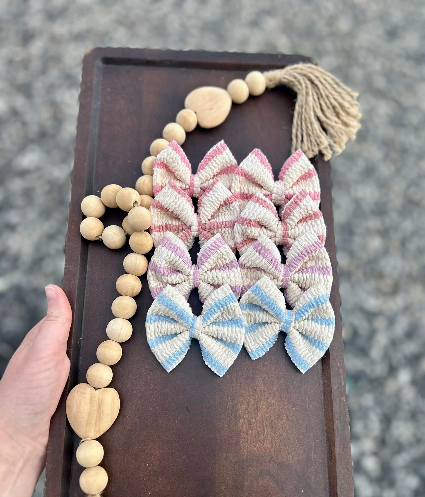 Bubble knit boho bow bundle