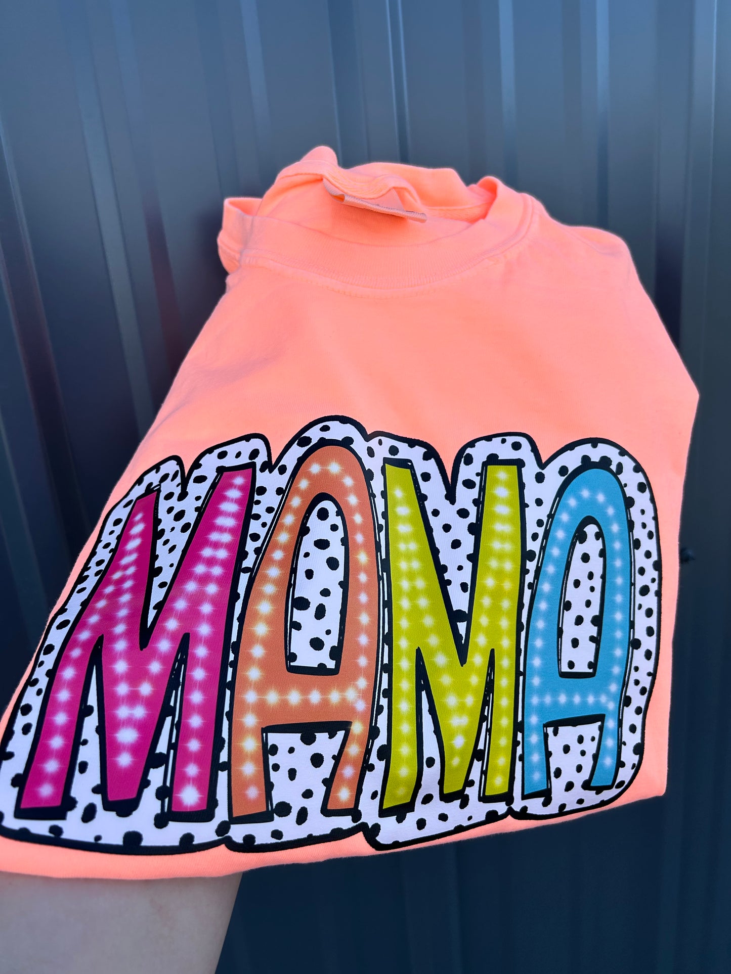 NEON mama comfort colors t-shirts