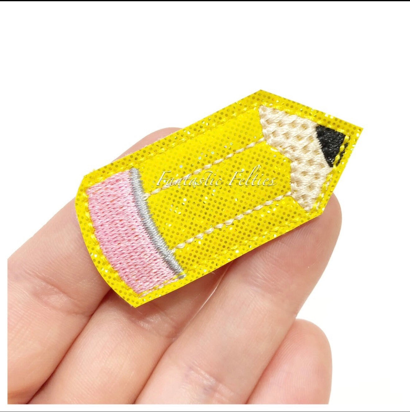 Pencil feltie on clip