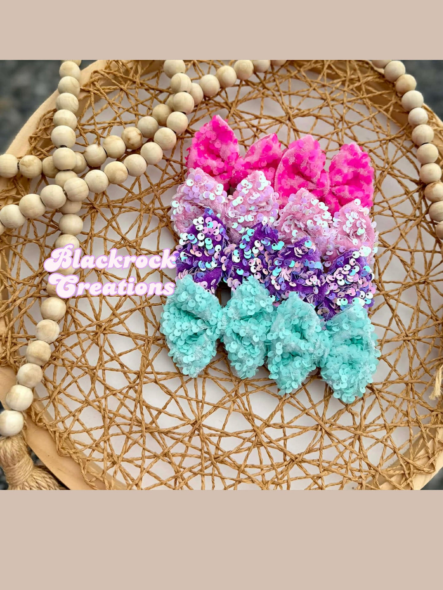Sequins bows
