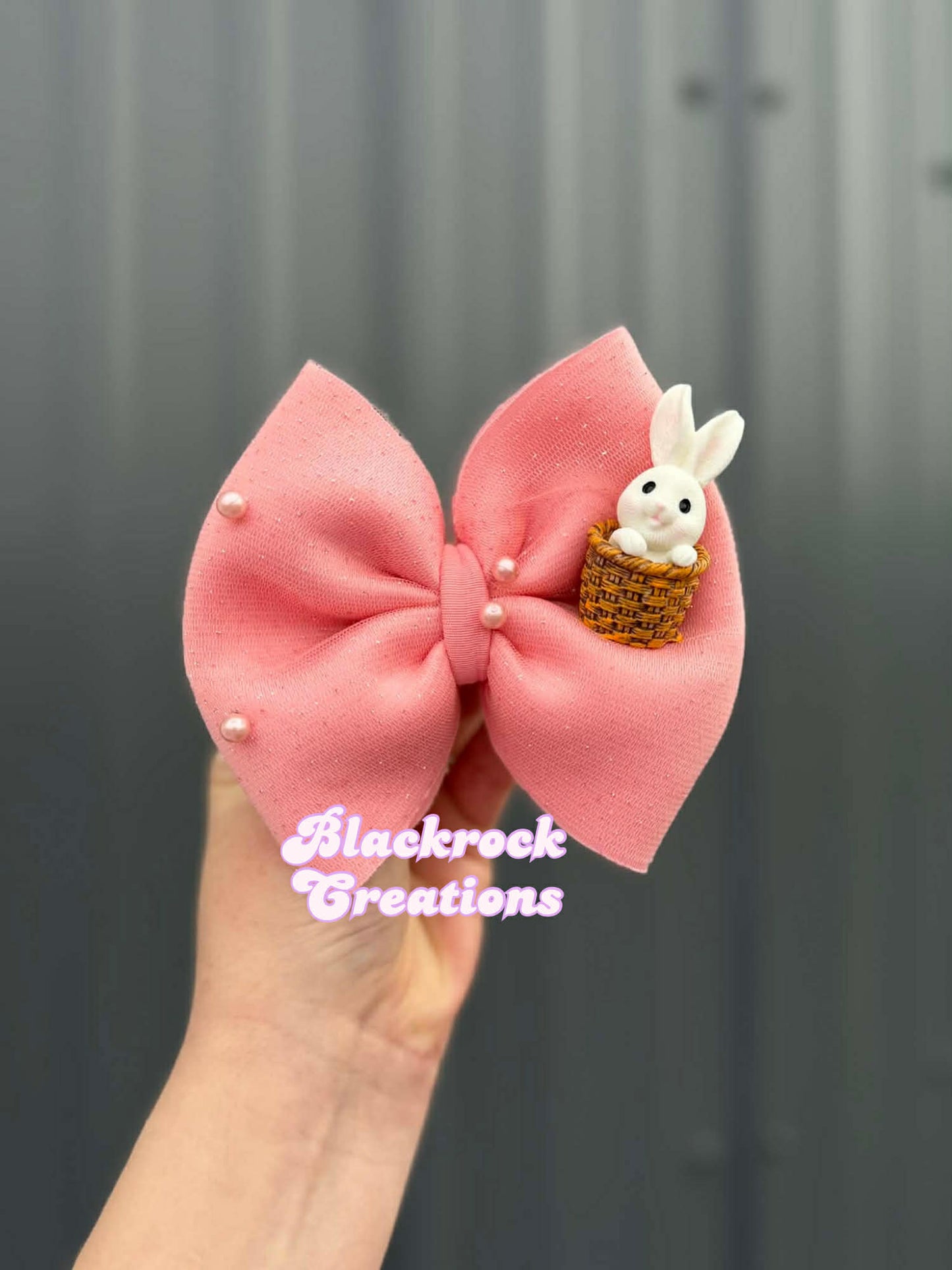 Bunny Basket Puff Bows