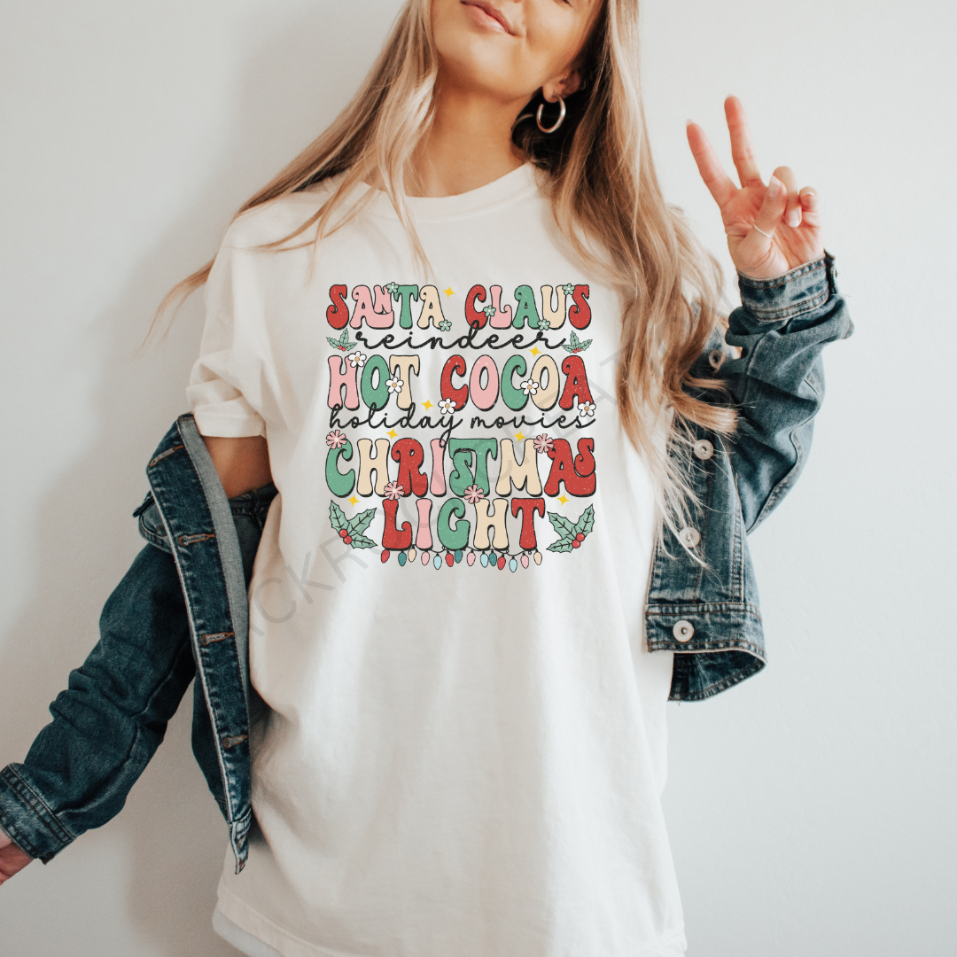 Christmas fun comfort colors t-shirt