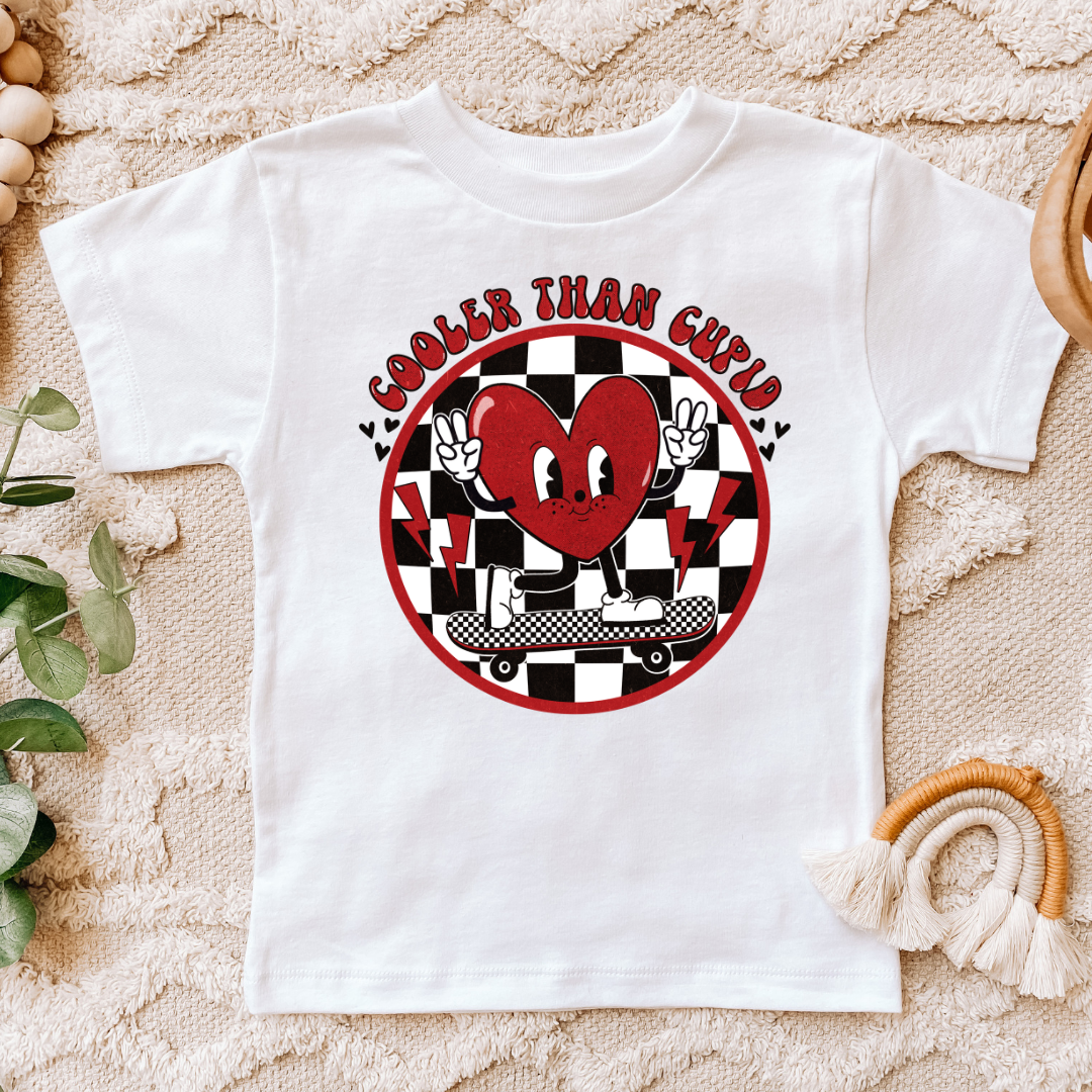 cooler than cupid boys valentines day tee
