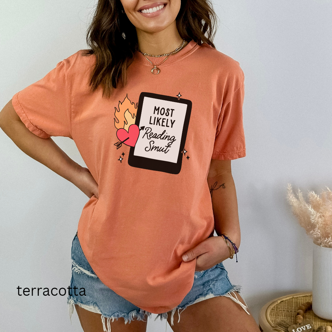most likely reading smut comfort colors t-shirt