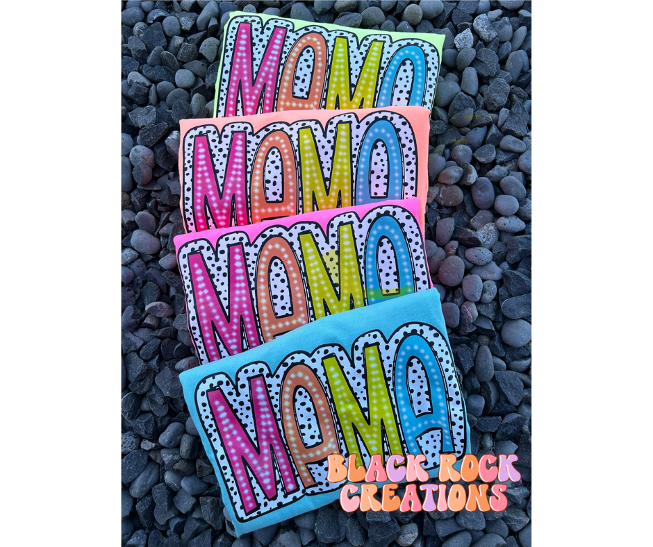 NEON mama comfort colors t-shirts