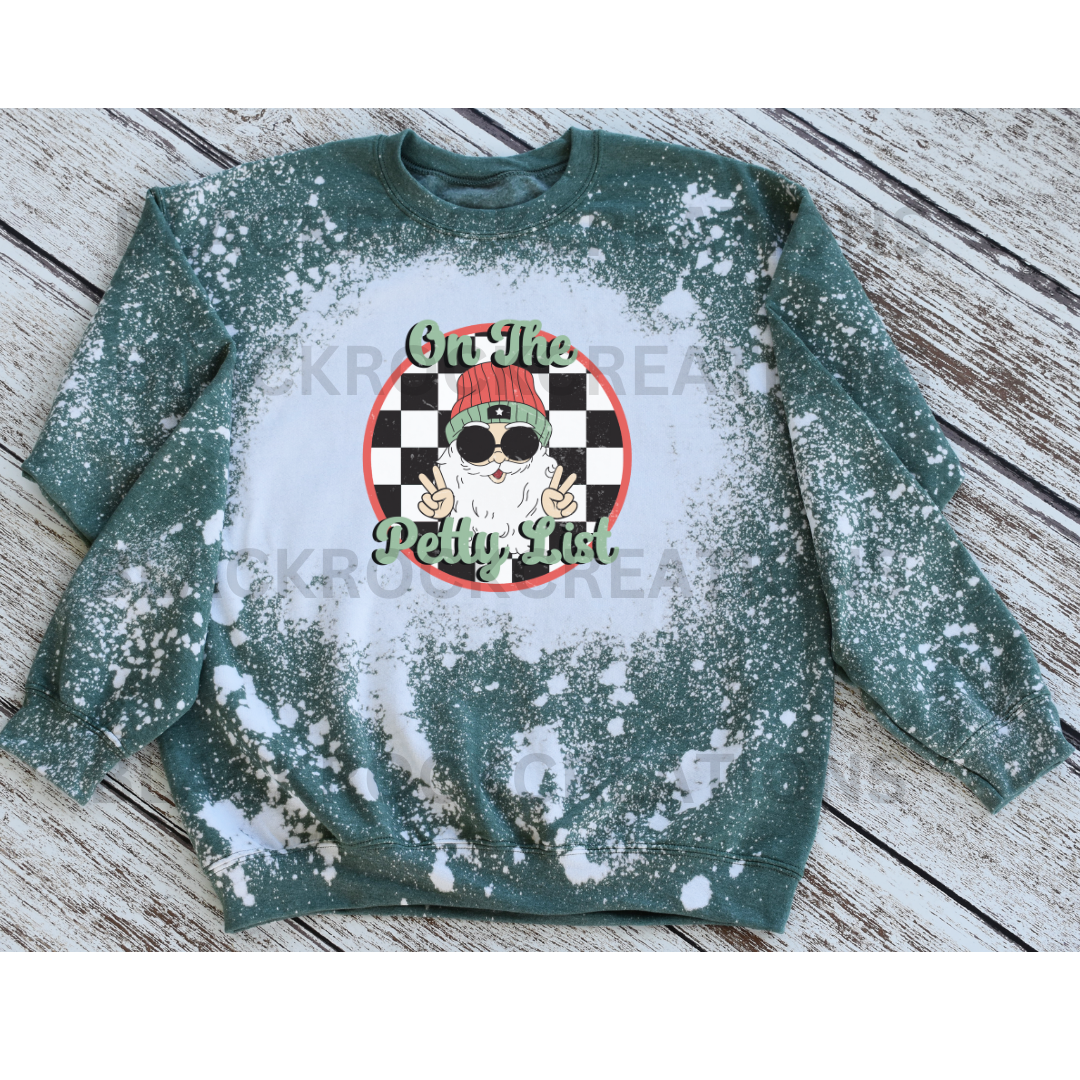 On the petty list bleached sweatshirt