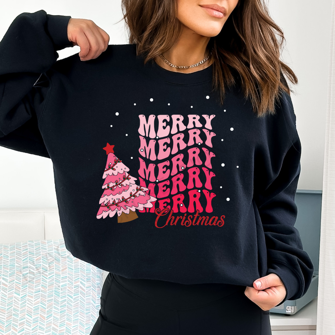 Pink Merry Christmas sweatshirt