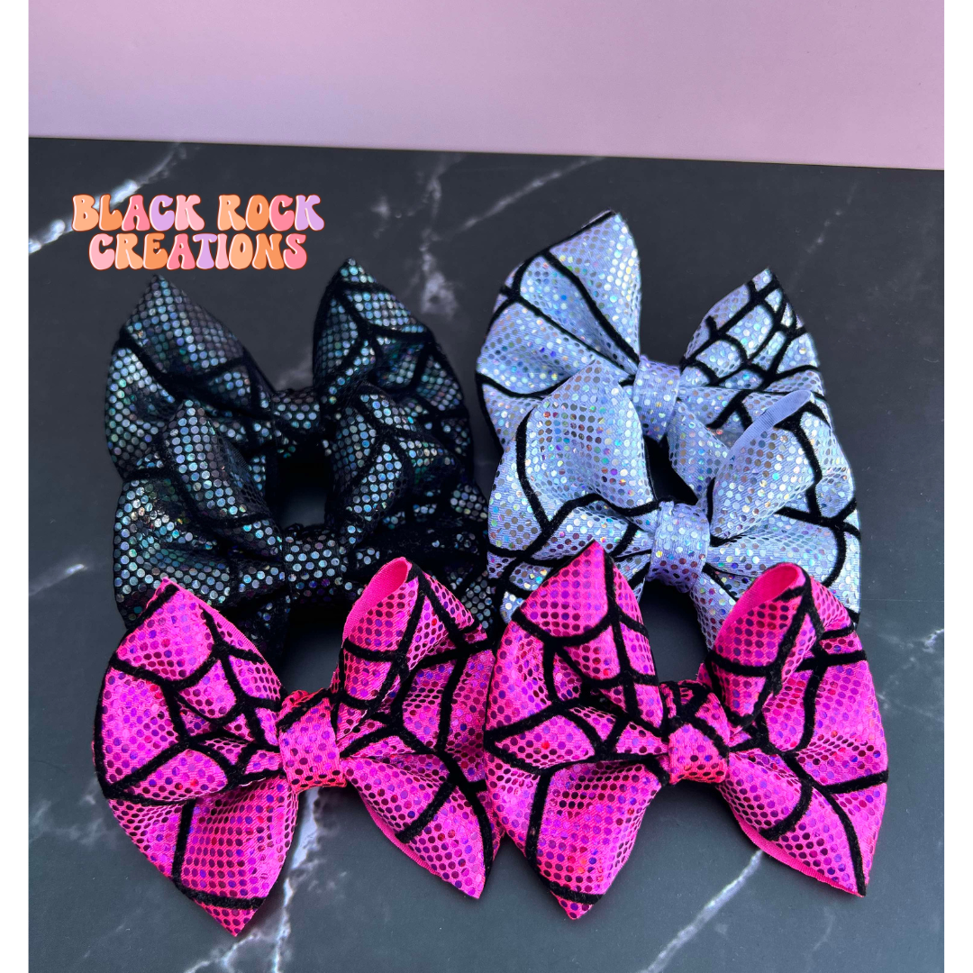 Individual holographic webbed bows - many styles