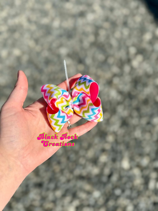 Summer zig zag ribbon bows