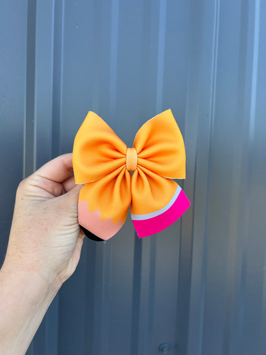4" pencil sailor bow or piggies
