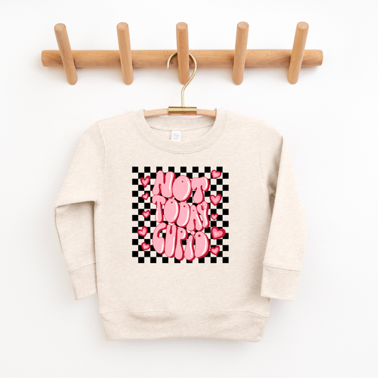 Toddler not today cupid valentines day sweatshirt
