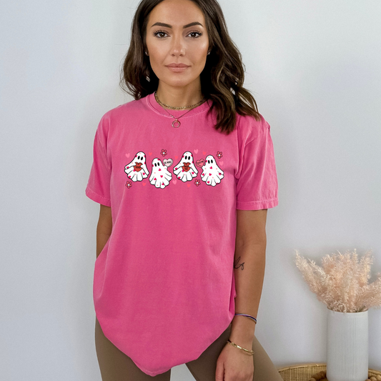 valentine ghosts comfort colors tshirt