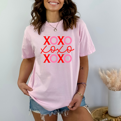 XOXO valentines comfort colors tshirt