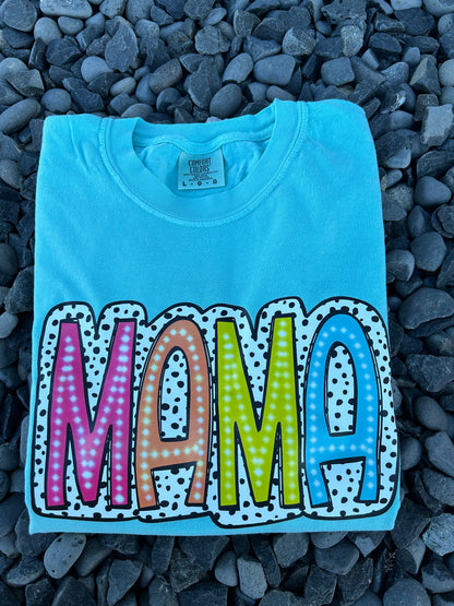 NEON mama comfort colors t-shirts