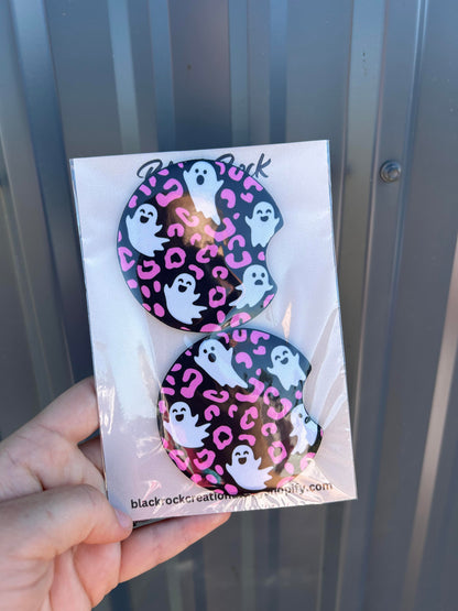 Halloween car coasters set of 2 - choose design