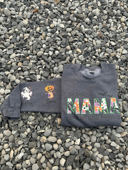 This spooky mama loves her monsters sweatshirt/ hoodie