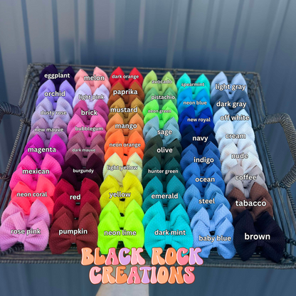Solid color bows MORE STYLES