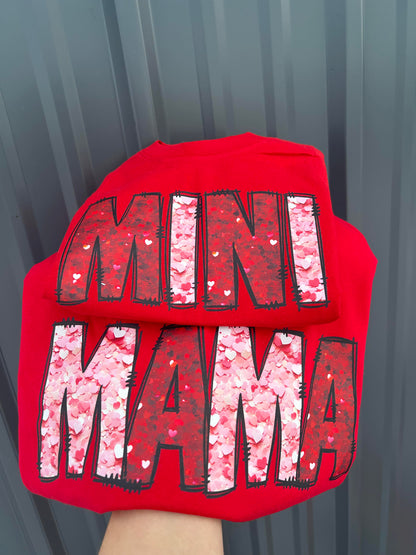 Mama FAUX sequins tshirt