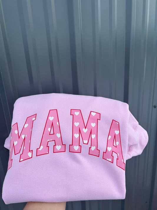 pink MAMA sweatshirt ONLY