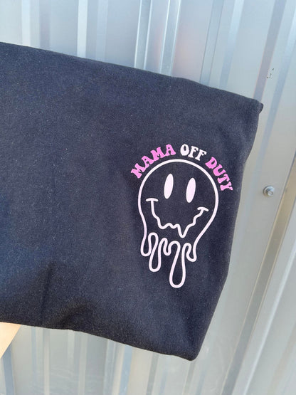 go ask your dad mom is off duty comfort colors tshirt - design color options