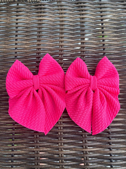 solid sailor bows set of 2 - piggie size