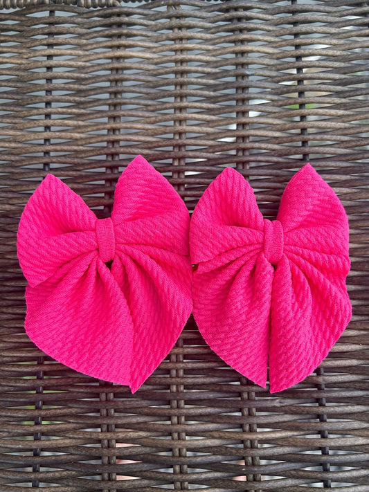 solid sailor bows set of 2 - piggie size