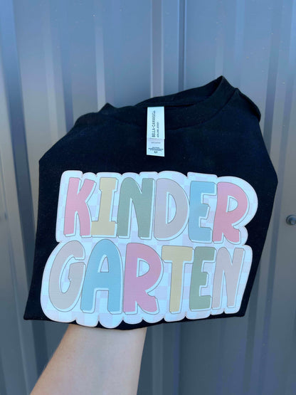 toddler, youth back to school shirt girls checkered - more grades