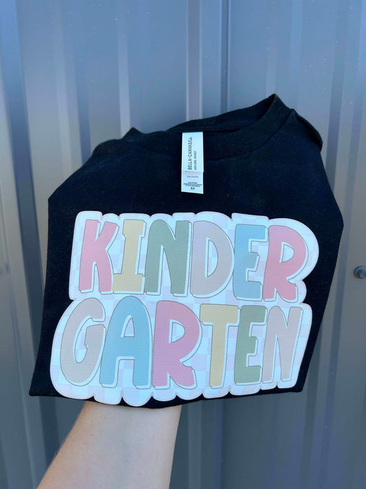 toddler, youth back to school shirt girls checkered - more grades