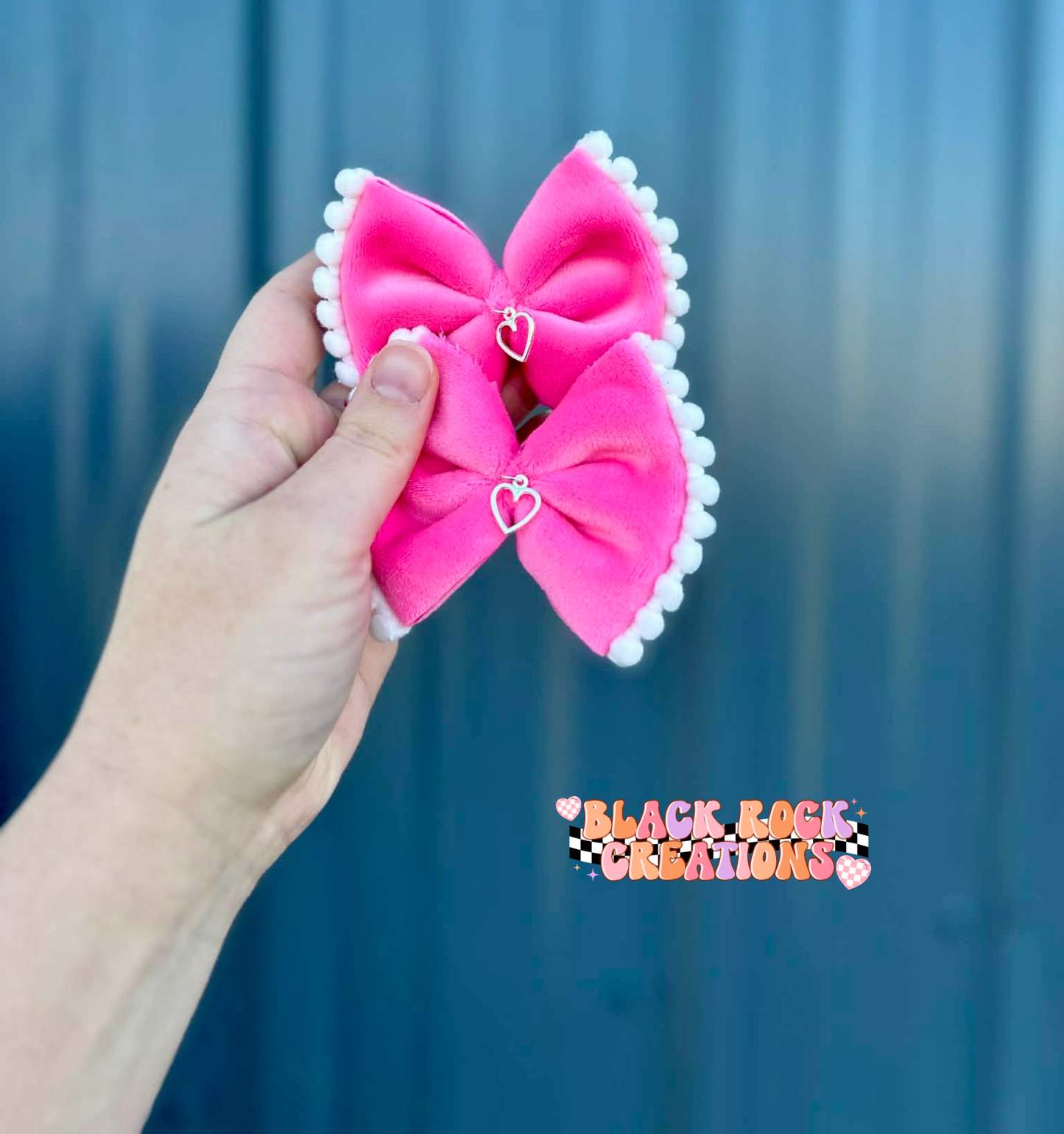 White puff sucker bows - all styles