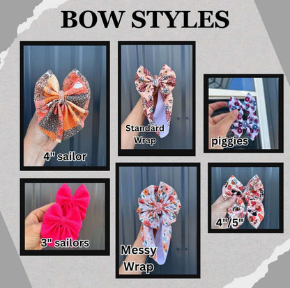 Red Velvet fur bow - more styles