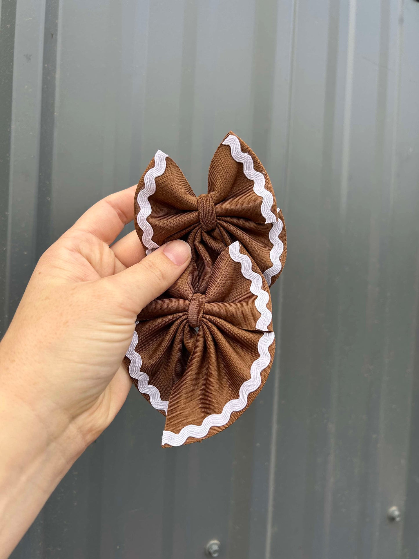 Gingerbread bows - more styles