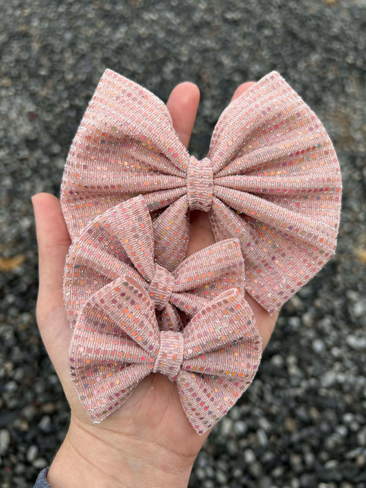 Pink Sparkle bow - more styles