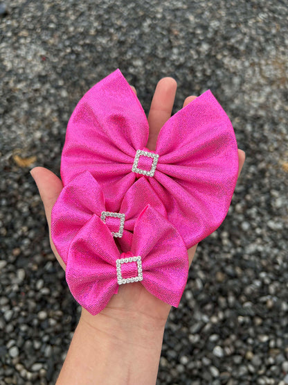 Pink Santas belt bow - more styles