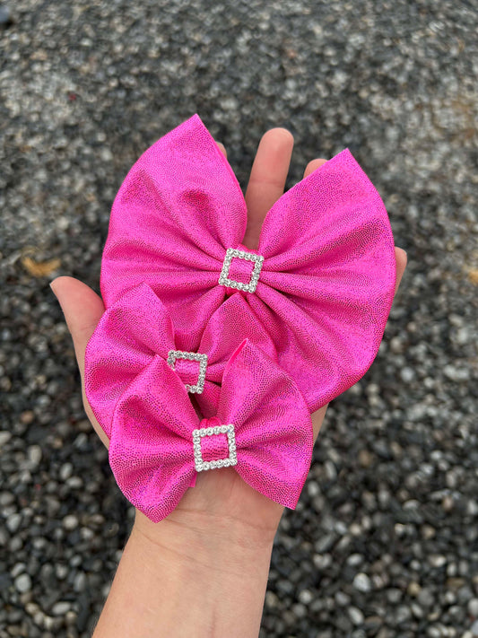 Pink Santas belt bow - more styles