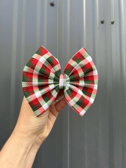 Christmas Plaid bow - more styles