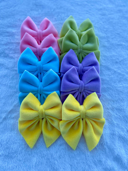 Spring plushy velvet bows