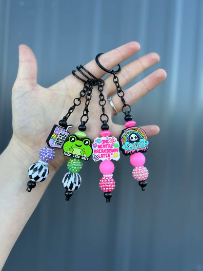 MORE choose - beaded keychains