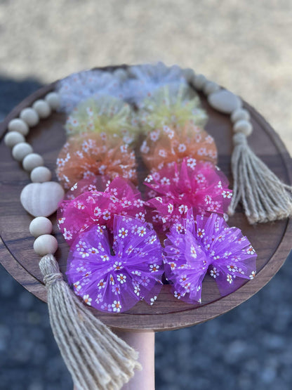 Floral Mesh bows - many styles