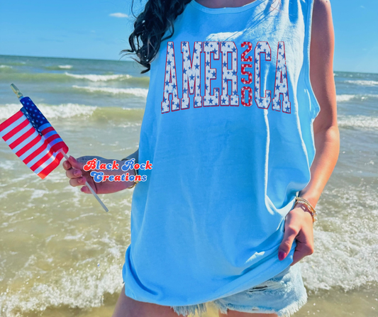 America comfort colors tank top