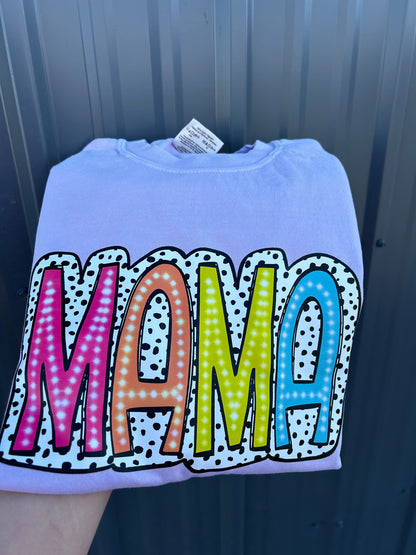 NEON mama comfort colors t-shirts