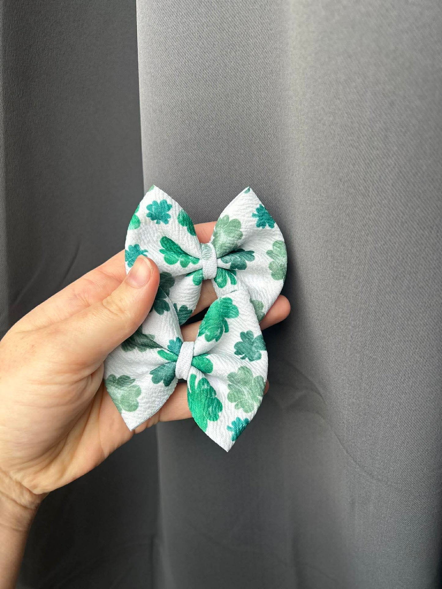 Clover bows - all styles - st patricks day