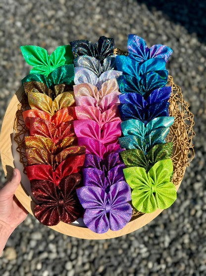 BUTTERFLY Individual Holo Bows - many sizes