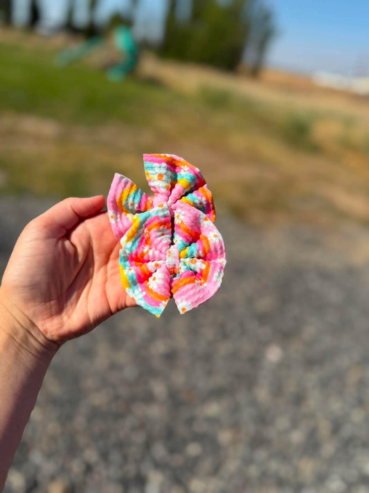 wavy floral waved bows - all styles