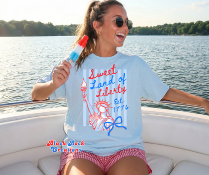 land of liberty comfort colors tshirt