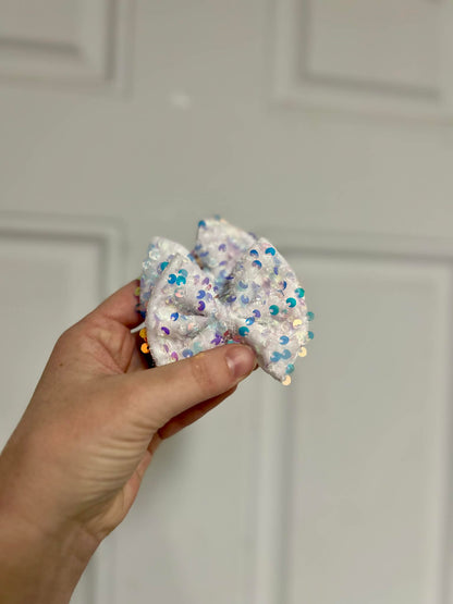 White velvet sequins bows - all styles