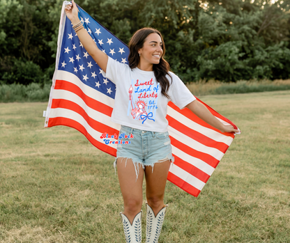 Boxy crop tees PATRIOTIC - ALL DESIGNS