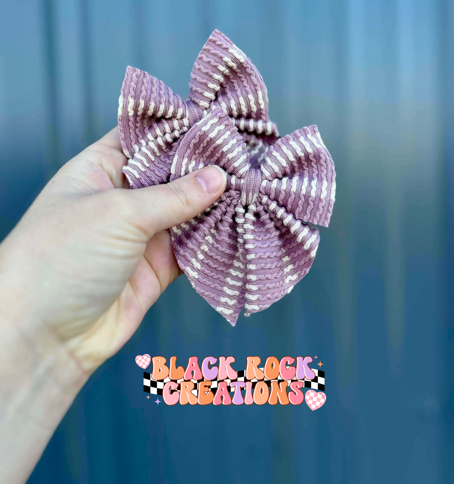 Stripe waved bows - all styles